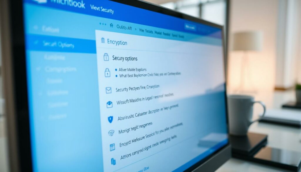 Outlook encryption options